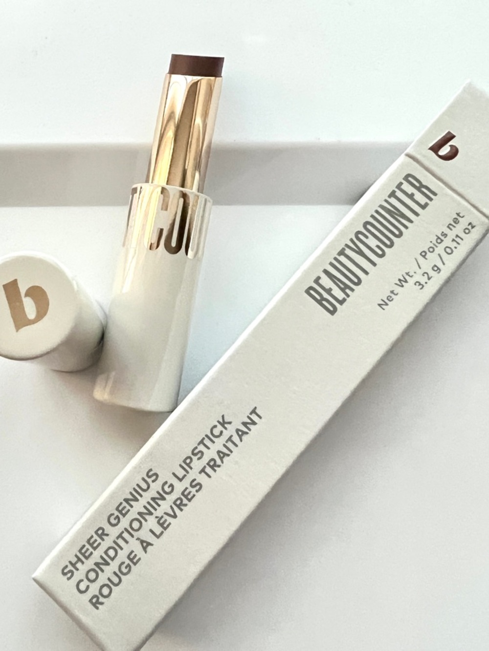 BeautyCounter RAISIN Sheer Genius Conditioning Lipstick NEW DISCONTINUED HTF